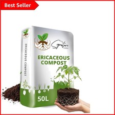 Organic Ericaceous Compost | 50L Specialist Soil for Healthy Azaleas & Camellias 0.50 per litre