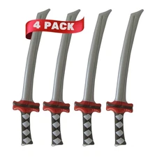 Blow Up Float Toys 4pc Inflatable Swords Pool Floats Party Favor Birthday Decor