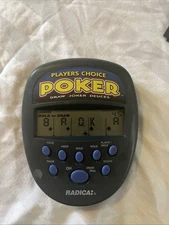 Player's Choice Poker by Radica. Handheld Electronic Game. 1997 TESTED