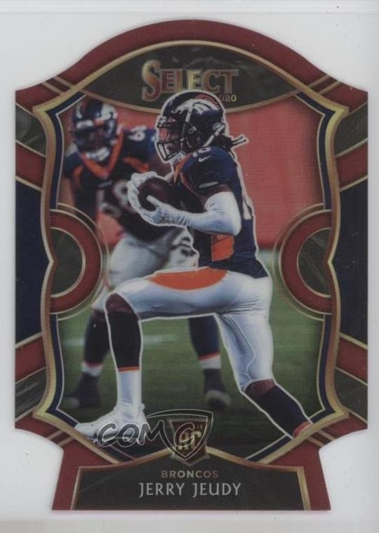 2020 Panini Select Concourse Maroon Prizm Die-Cut Jerry Jeudy #56 1d40