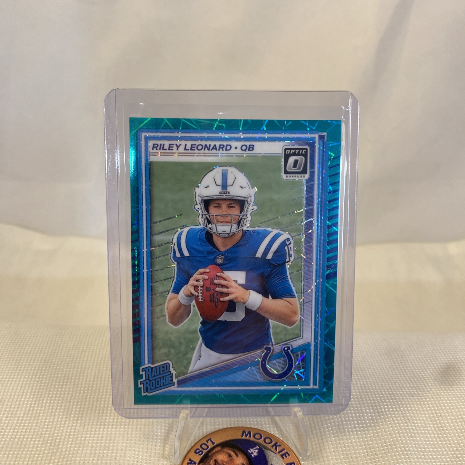 2025 Donruss Optic Riley Leonard Teal Velocity Prizm SP Colts RC #255 🔥🔥🔥