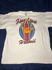 Vintage Men s White Hang Loose Hawaiian Short Sleeve T-Shirt XL Beach Surfer