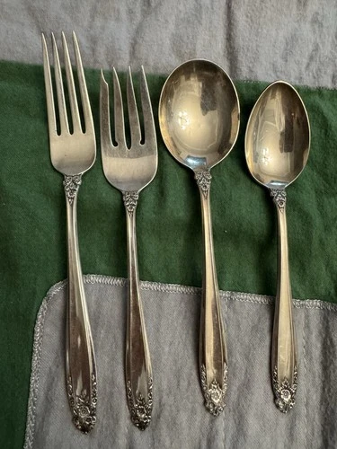 Vintage INTERNATIONAL PRELUDE Sterling Silver 4 Pcs