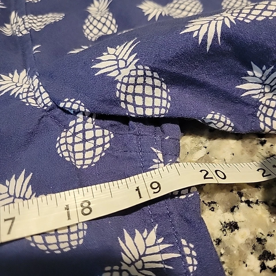 Camisa Alpha Beta Estampado Piña Hawaiana S Pequeña Azul Foto 4 de 4