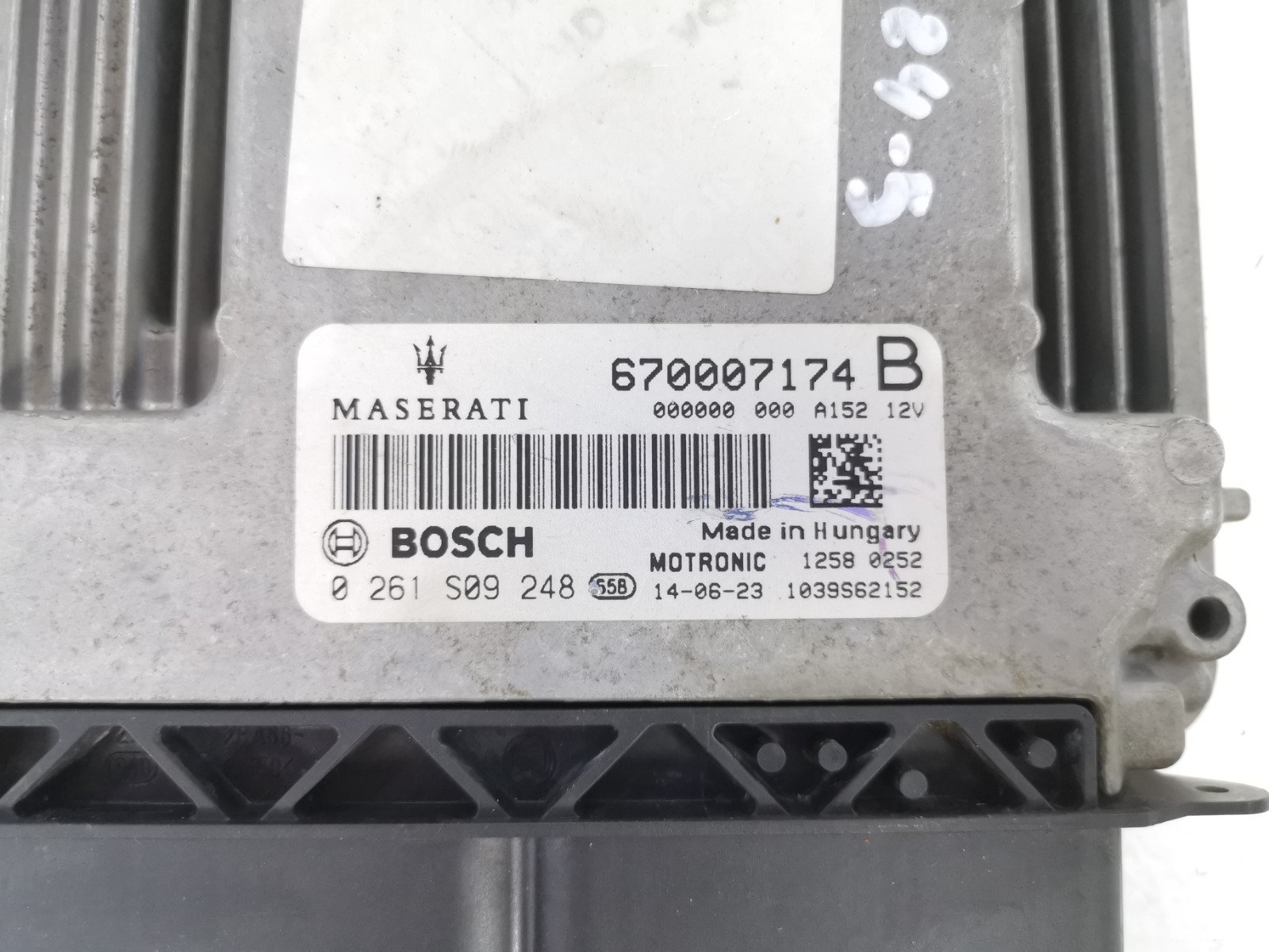 Maserati Ghibli S AWD 3.0 2014 ECU Engine Computer Control Module Unit 670007174