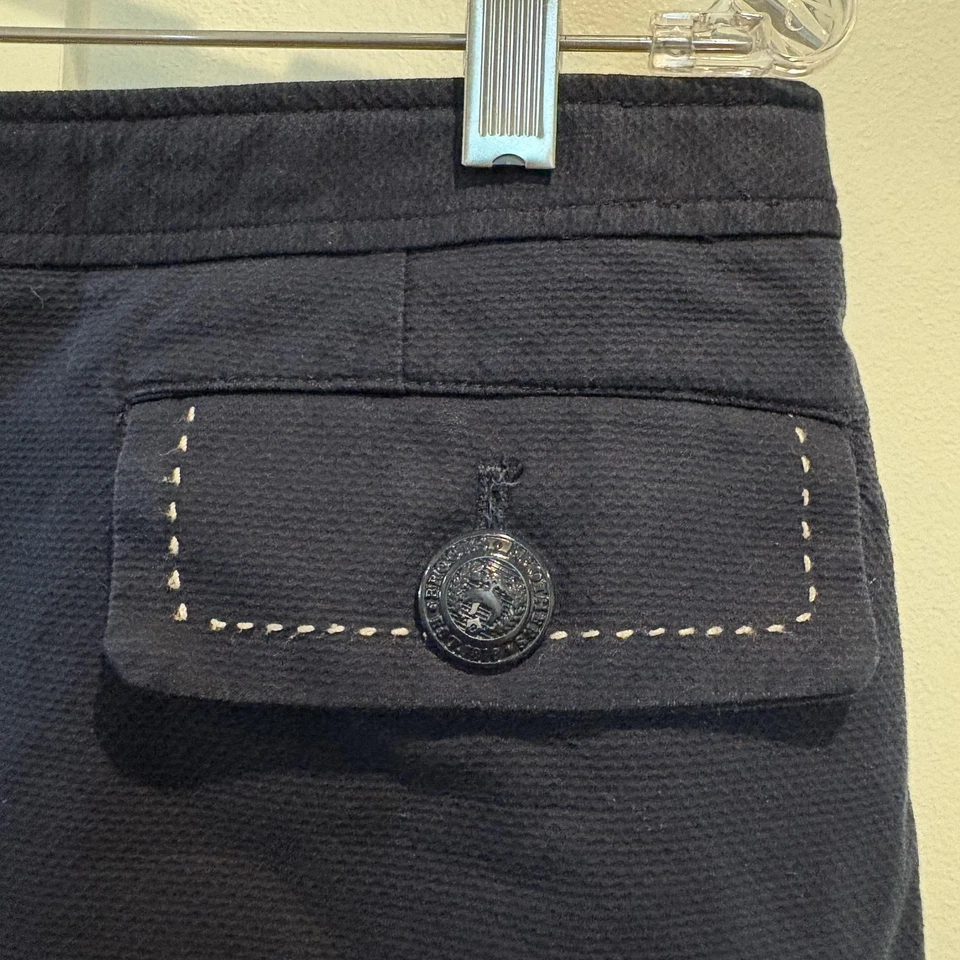 Falda Brooks Brothers para mujer 12 bolsillos clásicos de mezcla de algodón con detalles de puntada Foto 3 de 4