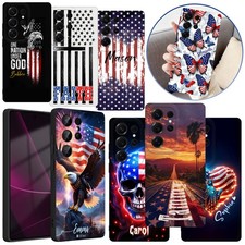 Stripe  Star Printed Phone Case Custom Cover For Samsung Galaxy S25 S24 S26 A36