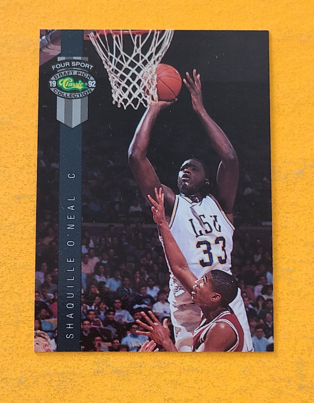 1992 Classic Four Sport #1 Shaquille O'Neal RC