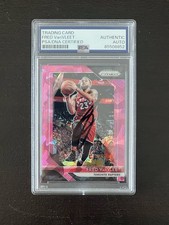 2018 Prizm Pink Ice Fred VanVleet Signed Rookie Card Autograph PSA COA