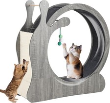 Cat Wheel Exerciser 41'' Large 3in1 Cat Treadmill w/ Scratching Board Play Balls