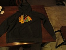 Chicago Blackhawks Old Time Hockey Causeway Collection Hooded Sweatshirt Size XL