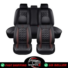 For Toyota Tundra 2000-2026 Luxury Pu Leather Front And Rear Seat Cover Set