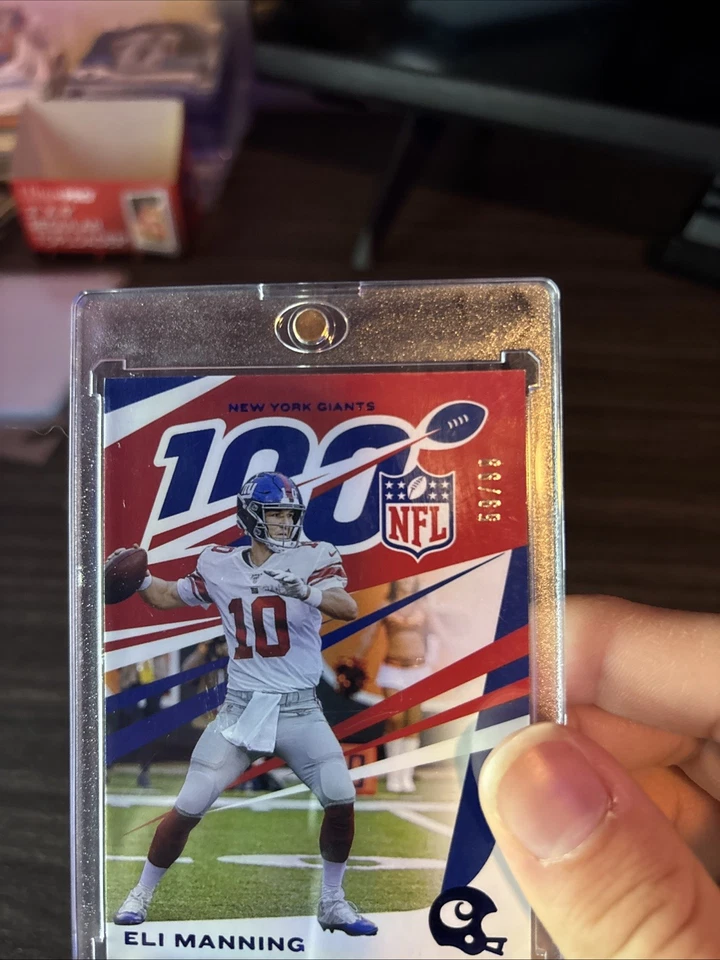 2019 Panini Chronicles - NFL 100 Eli Manning #59/ 99 (MEM) - Image 3 of 3