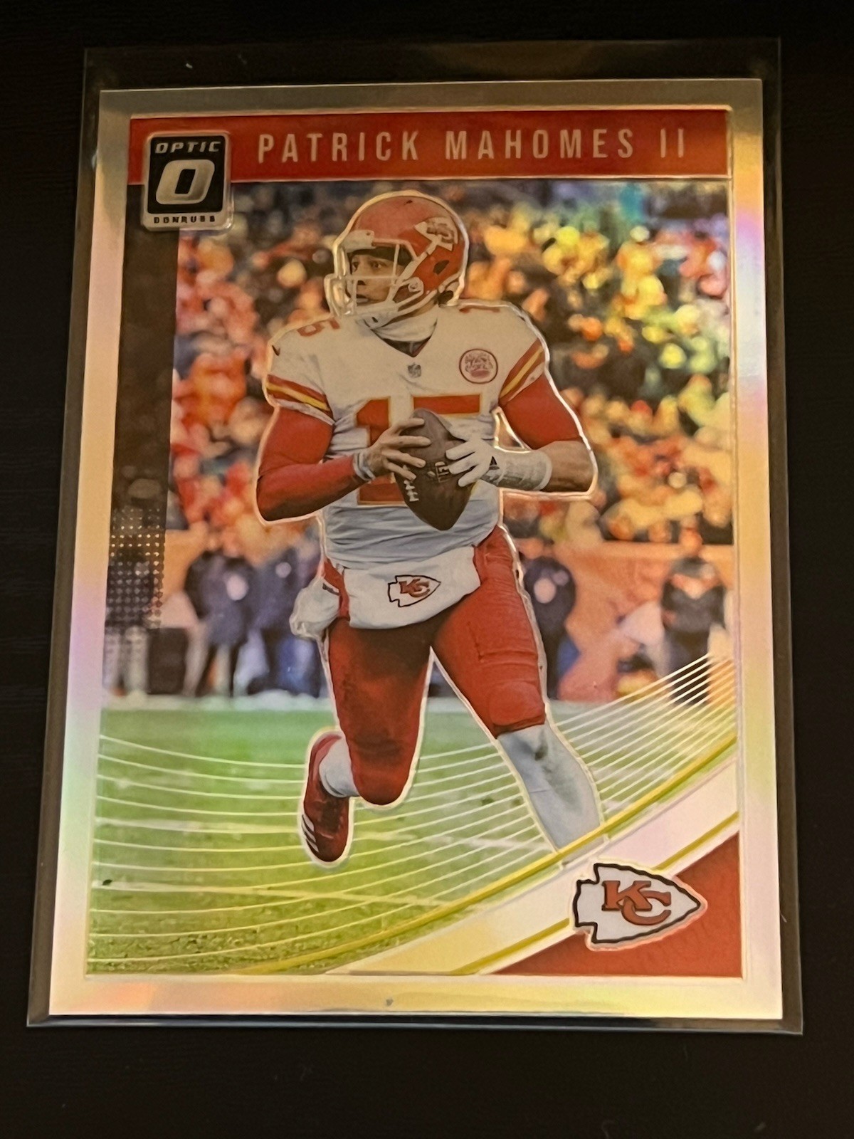 2018 Donruss Optic Holo Prizm Patrick Mahomes II #49