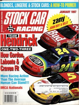 Stock Car Racing January 1997 - Team Hendrick One-Two-Three / How Gordon, Labont