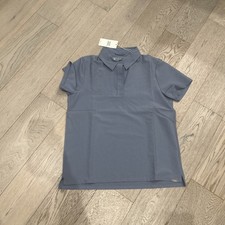 Figs Womens Small Blue Nala Scrub Polo Shirt