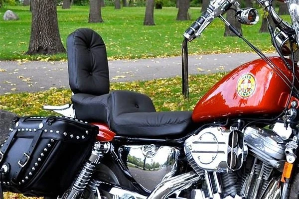 For Harley-Davidson Sportster 1200 96-03 Duke Regal One-Piece Seat Duke Black - Image 2 of 2