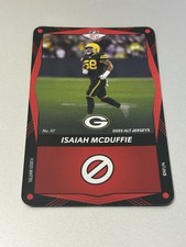 2025 Uno Elite Core Edition Red ISAIAH MCDUFFIE #117 Green Bay Packers Football