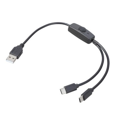 Multi Charging Cable USB to USB C Charger Cable 2 in 1 Multiple Charging Cord
