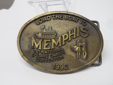 Belt buckle Memphis 39th National square dance convention 1990