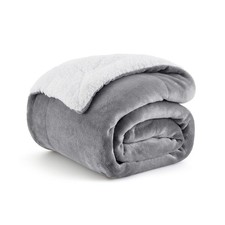 Bedsure GentleSoft Sherpa Fleece Throw Blanket for Couch - Thick and Warm Chr...
