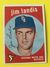 1959 TOPPS BASEBALL SET  #493 Jim Landis, Chicago White Sox, VGEX