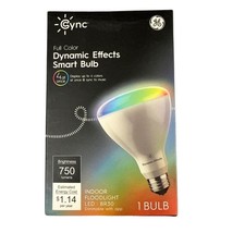 Cync by GE Smart LED Light Bulb Color Changing Bluetooth WiFi LED BR30