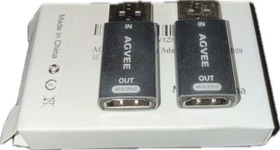 2 Pack Display Port to HDMI 4K@30HZ Adapter Displayport PC to HDMI Display