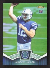 2012 Finest Andrew Luck #FM-AL Moments Refractor Indianapolis Colts TV3342