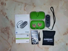 Phonak Virto P90 Bluetooth Hearing Aids 312 w/ case Left/Right REMOTE INCLUDED