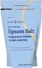 Foster & Thrive 1 lb Pouch Epsom Salt Granules - Magnesium Sulfate USP 100%... 