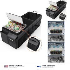 HOTOR Trunk Organizer, Sturdy Foldable with Cooler for Car, Sudan  SUV