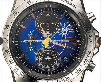 New SEIKO Lupin 3000 Limited Chronograph Blue Watch 7T92-HAZ0