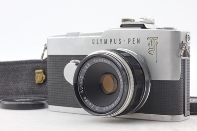 [ N MINT ] Olympus Pen F 35mm Half Frame Film Camera + 38mm F2.8 Lens From JAPAN