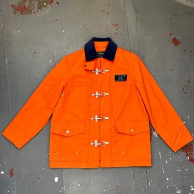 VTG 90s Ralph Lauren Marine Supply Buckle Fireman Jacket 0/67