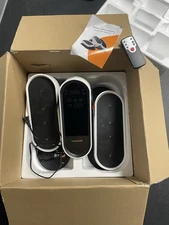 HJDFGSS Under Desk Elliptical Machine, Electric Ellipse Leg Exerciser (white)