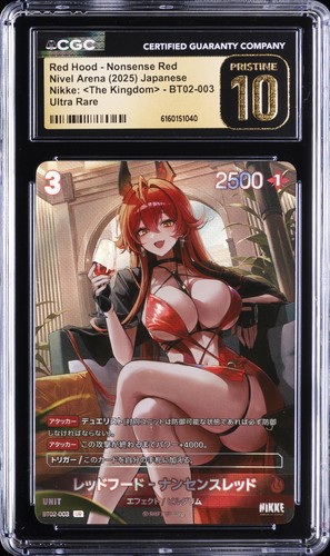 2025 NIKKE NIVEL ARENA THE KINGDOM #003 RED HOOD NONSENSE RED CGC 10 PRISTINE