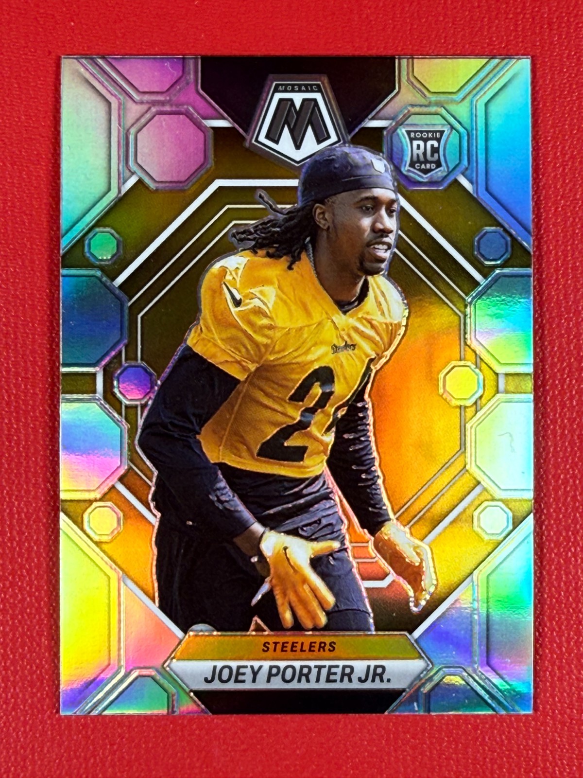 2023 Panini Mosaic Rookies Joey Porter Jr. #335 Silver Prizm