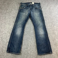 Wrangler Mens Jeans Bootcut 32 32 Dark Wash Blue Cowboy Western Ranch 6MLB RARE