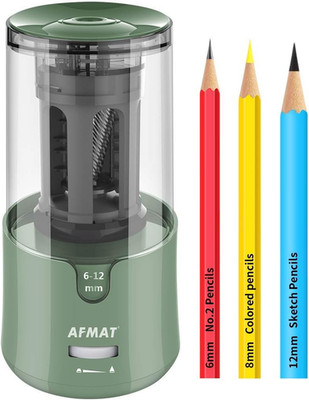 AFMAT Electric Pencil Sharpener, Auto Stop, Super Sharp & Fast, Electric Pencil