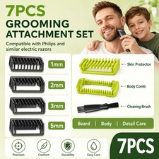 For Philips OneBlade Beard Trimmer Guide Comb 1/2/3/5mm Shaver Blade Guard Set