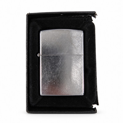 Zippo Street Chrome Windproof Lighter New Made in USA Box Shows Damage