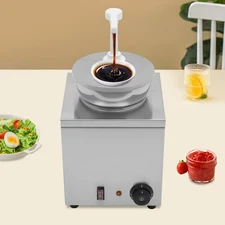 4L Electric Sauce Warmer Dispenser w/Pump, 150W Stainless Steel, 110V US Plug