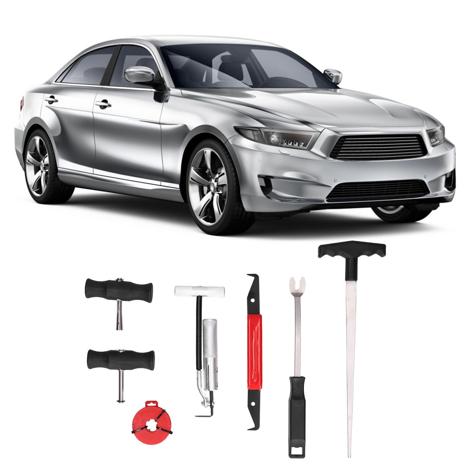 7pcs Windshield Remover Kit Adhesive Cutter Wind Glass Removal Tools for Car Lig