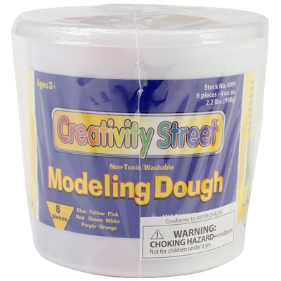 Creativity Street Modeling Dough 4oz 8/Pkg-Assorted Colors 4095