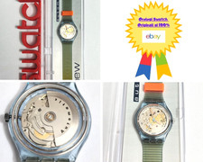 Swatch Automatico SAN100 Blue Matic VARIANTE Nuovo Vintage Orologio da polso