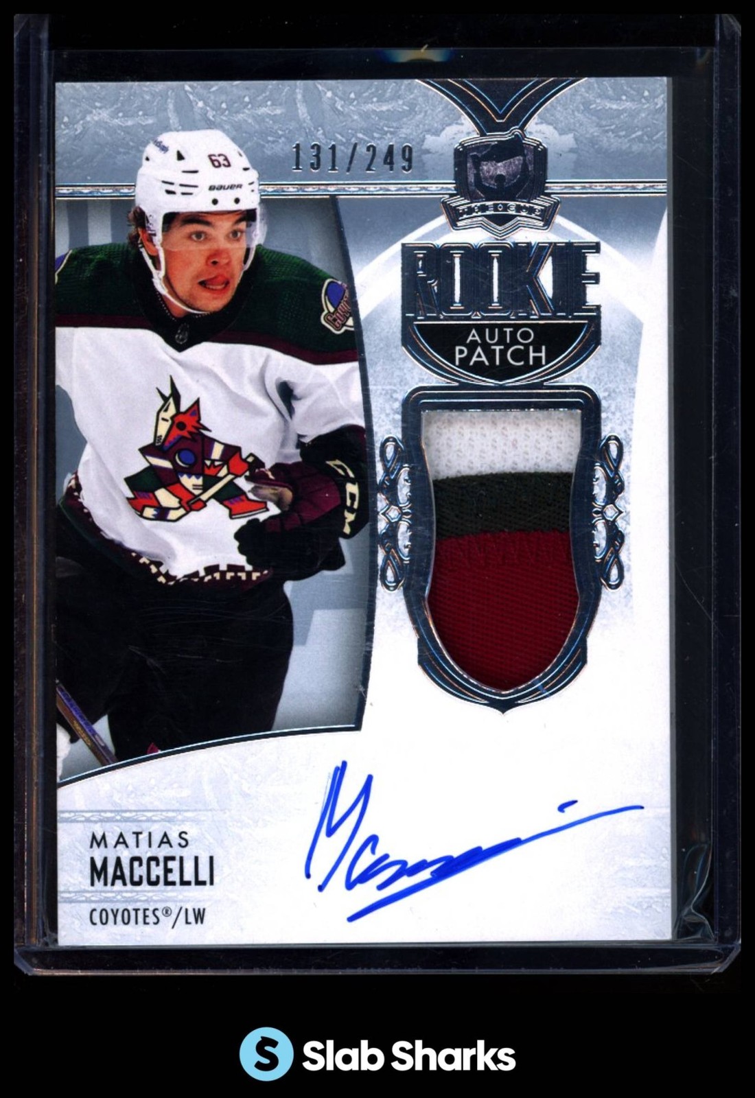 2022 UPPER DECK THE CUP #106 MATIAS MACCELLI ROOKIE PATCH AUTO RC ROOKIE /249