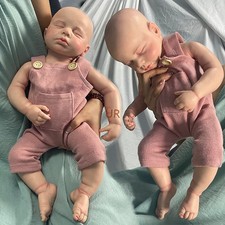 Muñeca bebé renacida de silicona de cuerpo entero de 20" kit flexible para recién nacido juguetes antiestrés