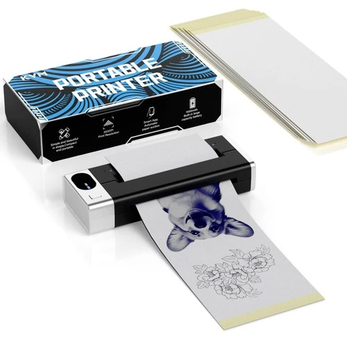 Wireless Bluetooth Mini Thermal Tattoo Stencil Printer - KVM Compatible, Portabl - product listing photo