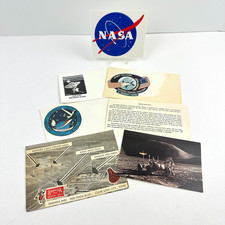 Vintage NASA Space Shuttle Postcard Sticker Ephemera Lot Apollo KSC Houston